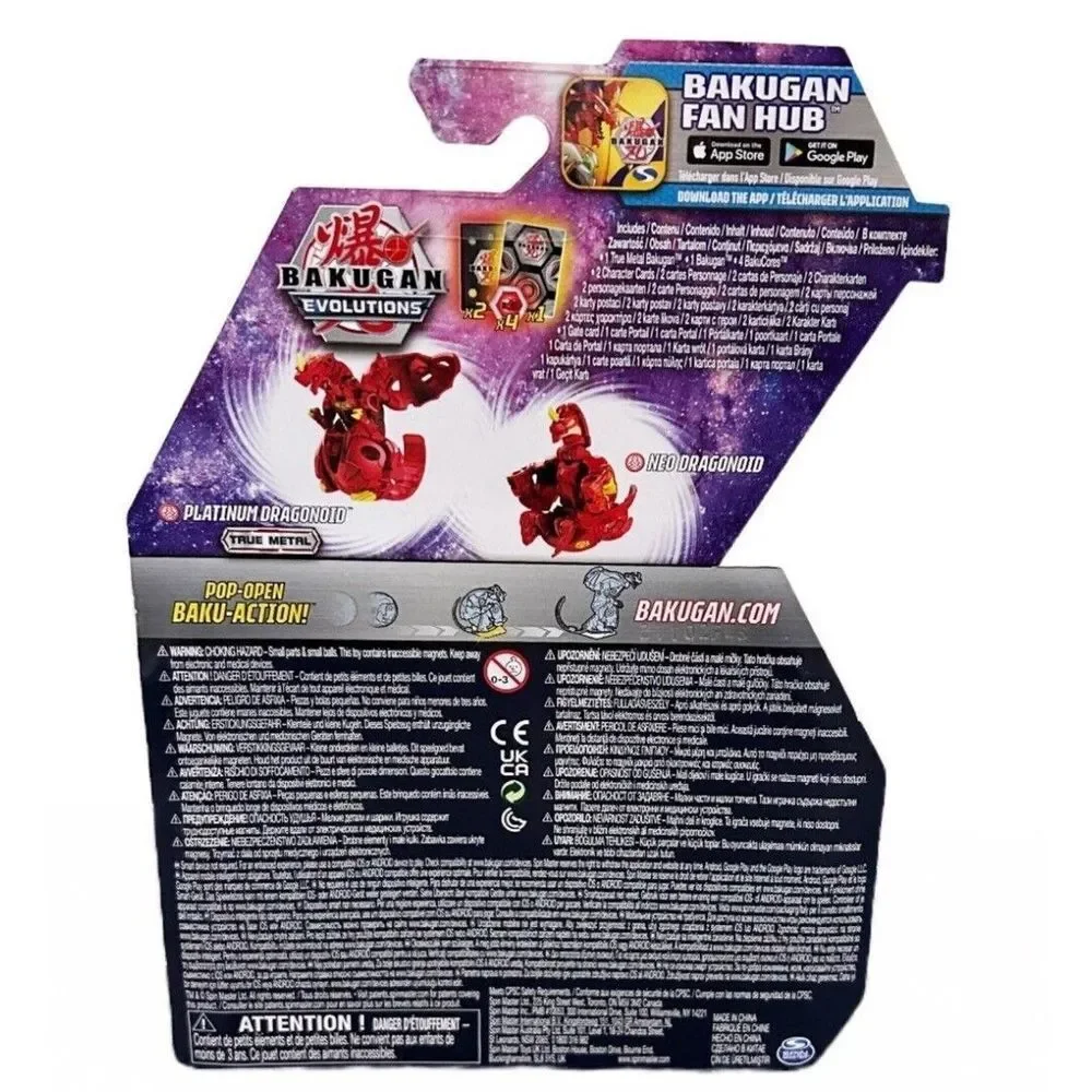 Bakugan Evolutions Dragonoid Brawler Pack True Metal Dragonoid‎ & Neo Dragonoid